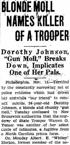 Gettysburg Times, November 13, 1935 — Eddie Metelski