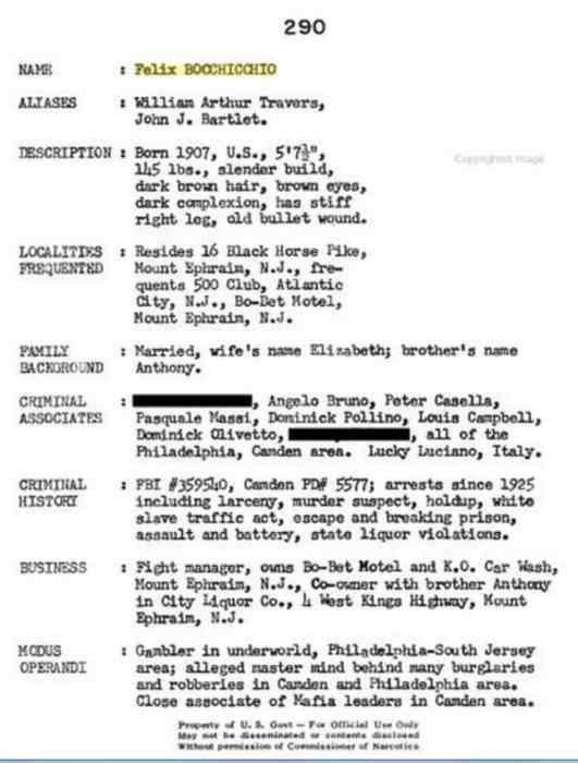 Felix Bocchicchio FBI File