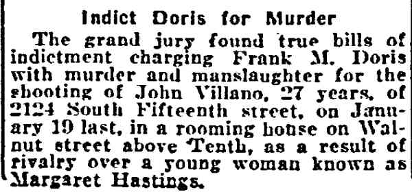 Philadelphia Inquirer, February 18, 1922