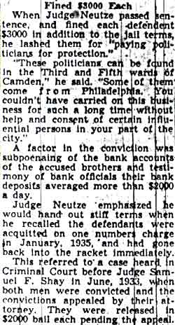 Fred Klosterman Hit by Pump Gun Fire, January 8, 1940, page 9