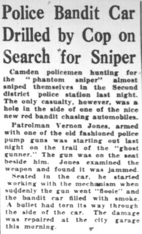 Vernon Jones, Camden Courier-Post February 7, 1928