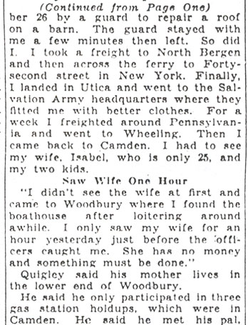 Newspaper article about capture, part 3