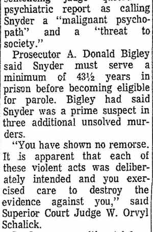 Connellsville Daily Courier, July 17, 1970 — Three Life Terms Given Slayer In Seven Deaths (continued)