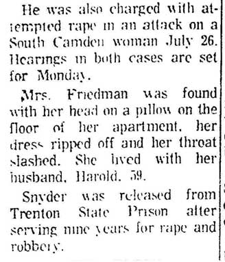Gettysburg Times, September 15, 1969 — Freed Rapist Rearrested (continued)