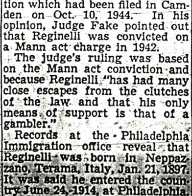 Reginelli to Drop Court Appeal for U.S. Citizenship