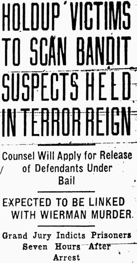Marco Reginelli shooting, Camden Courier-Post, June 4, 1930, page 1