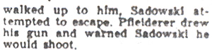 Police Seek Break in Sadowski Death article, part 4