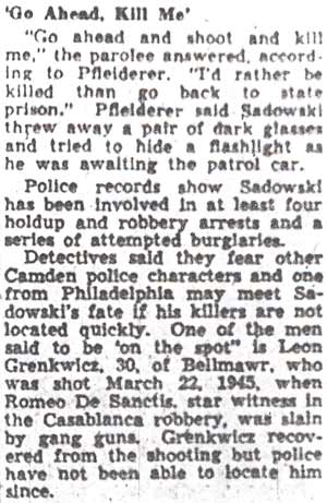 Police Seek Break in Sadowski Death article, part 5