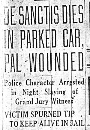 De Sanctis Dies in Parked Car headline