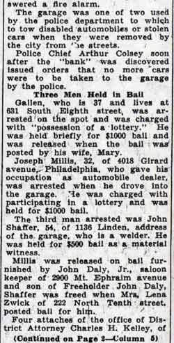 Camden Courier-Post January 11, 1938 - Numbers ring article page 2