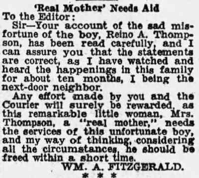 Camden Courier-Post, April 16, 1931 — 'Real Mother' Needs Aid
