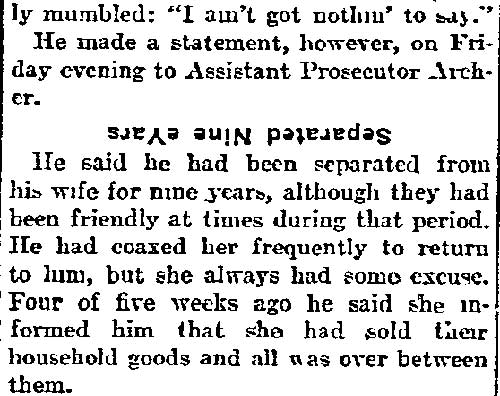 Murderer Glad He Killed His Wife - Philadelphia Inquirer, December 1, 1901