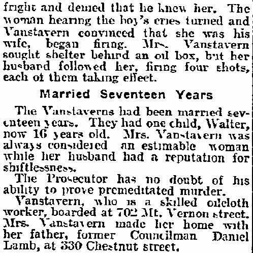 Murderer Glad He Killed His Wife - Philadelphia Inquirer, December 1, 1901