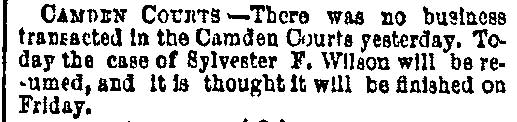 Philadelphia Inquirer, November 14, 1877 — Camden Courts