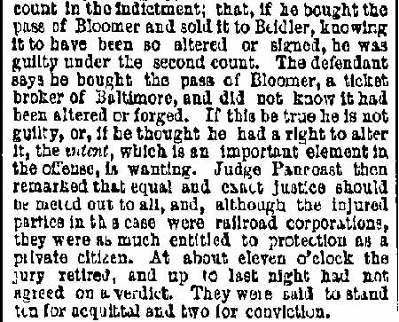 Philadelphia Inquirer, November 26, 1877 — The Wilson Case (part 2)