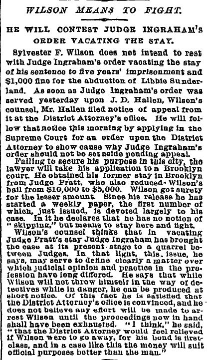 New York Times, December 20, 1892 — Wilson Means to Fight