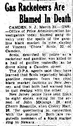 Gas Racketeers Are Blamed In Death, March 30, 1944