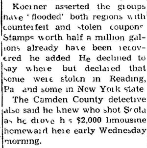 Slaying May Lead To Smashing Black Market In Gas (continued)