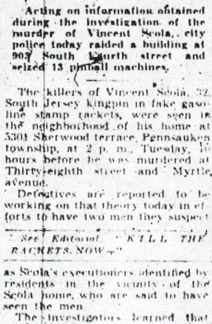 2 Killers Seen Loitering Near Home of Scola (continued)
