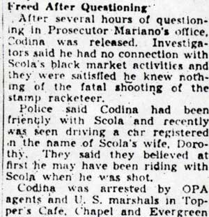 2 Killers Seen Loitering Near Home of Scola (continued)