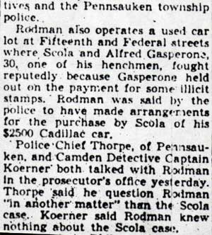 2 Killers Seen Loitering Near Home of Scola (continued)