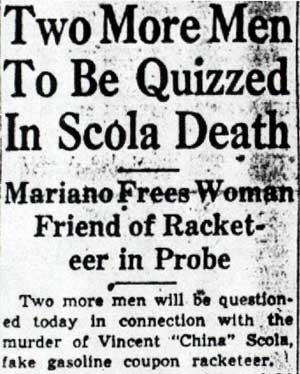 Scola investigation continued coverage, April 5, 1944