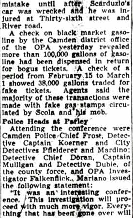 OPA Confers with Police On Scola Murder Clues (continued)