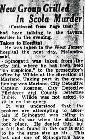 Police Grill New Group In Scola Killing (continued)