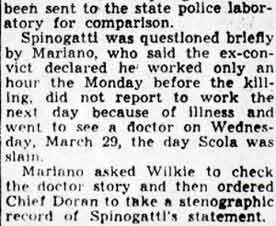 Police Grill New Group In Scola Killing (continued)