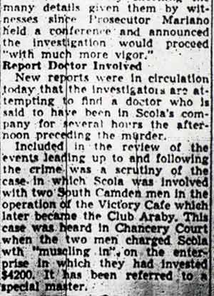 Police Review All Stories In Scola Murder (continued)