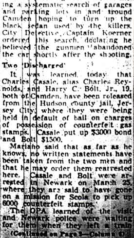 Police Scour Phila for Scola Witness (continued)