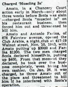 Associate of Scola in Business Jailed by Murder Probers (continued)