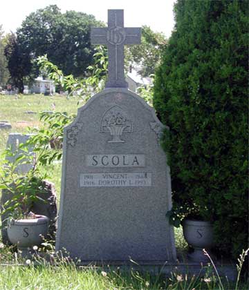 Vincent Scola, Dorothy L. Scola markers, New Camden Cemetery