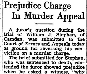 Trenton Times, February 4, 1937 — Prejudice Charge In Murder Appeal