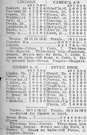 Lincoln baseball, August 1933