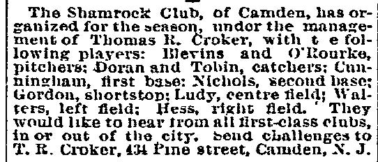 Philadelphia Inquirer, April 24, 1892 — Among the Amateurs, page 2
