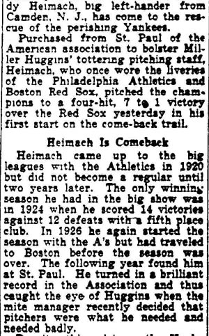 Bismarck Tribune article, August 28, 1928, part 2