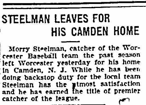 Steelman Leaves for His Camden Home headline