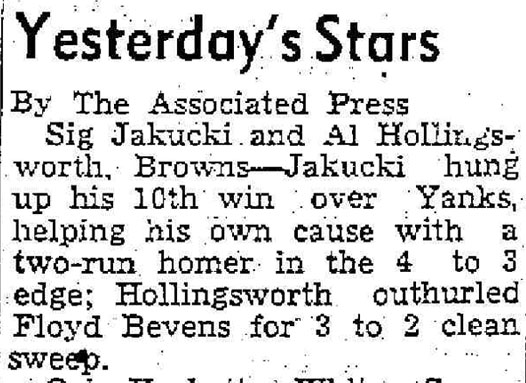 Moberly Missouri Monitor-Index, July 21, 1945 — Sig Jakucki