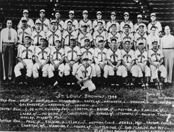 1944 St. Louis Browns team photo