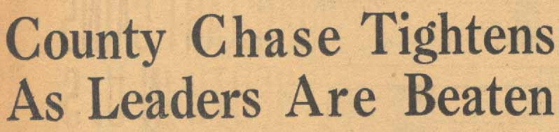 County Chase Tightens As Leaders Are Beaten — headline