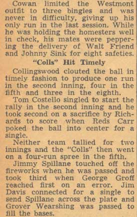 Colls Hit Timely — continued