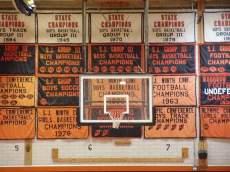 William Smothers Gymnasium scoreboard