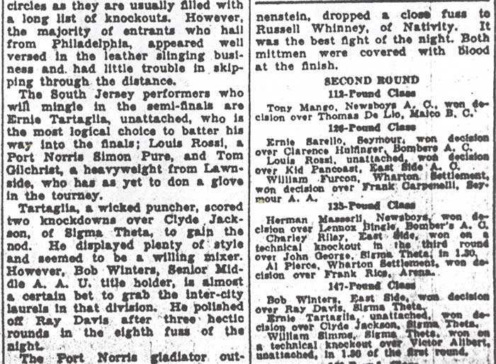 Cedar Boxing Tournament, April 23, 1936, page 2