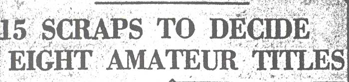 Cedar Boxing Tournament closes, April 24, 1936, headline