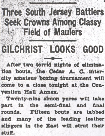 Cedar Boxing Tournament closes, April 24, 1936, page 1