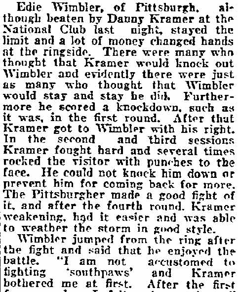 Philadelphia Inquirer, March 1921, article continuation