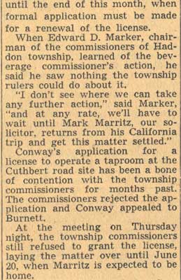 Camden Courier-Post, June 11, 1938, article continuation