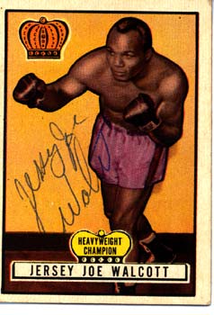 Jersey Joe Walcott — 1951 Topps Boxing Card front
