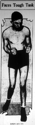 Leon Lucas — Faces Tough Task, Camden Courier-Post April 21, 1928